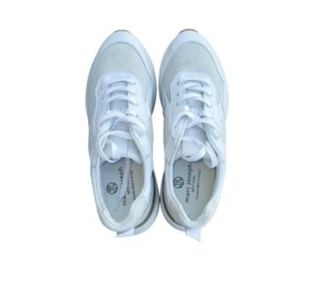 Marc Joseph NY Grant Calf Leather White Athletic Sneaker Shoe Women 10.5 Brazil - Picture 4 of 14